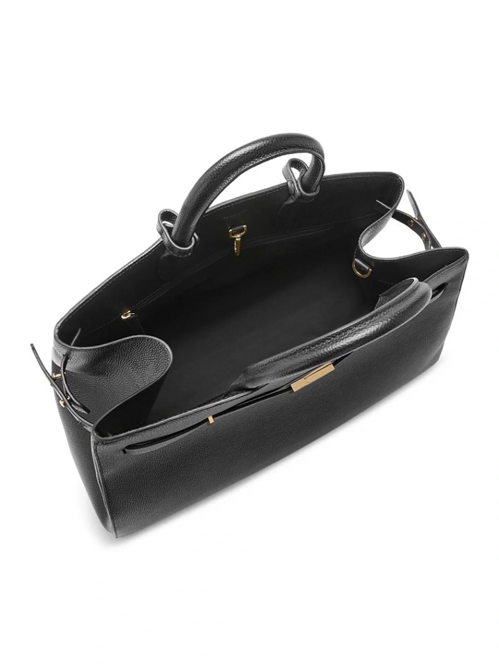 NWT DeMellier The Hudson Leather Tote Black